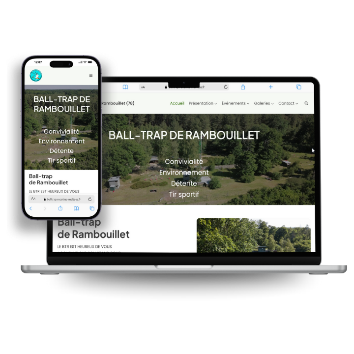 Image du site internet du ball-trap rambolitain