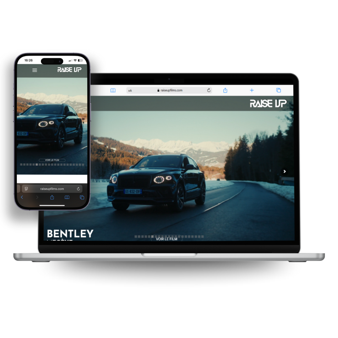 Image du site internet du studio de production raisup